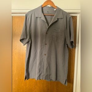Tommy Bahama Mens L Silk Short Sleeve, Button down, Hawaiian shirt
